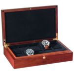Кутия за часовници Beco Technic Atlantic Collector's Box For 10 Timepieces In Rosewood & Black Velvet